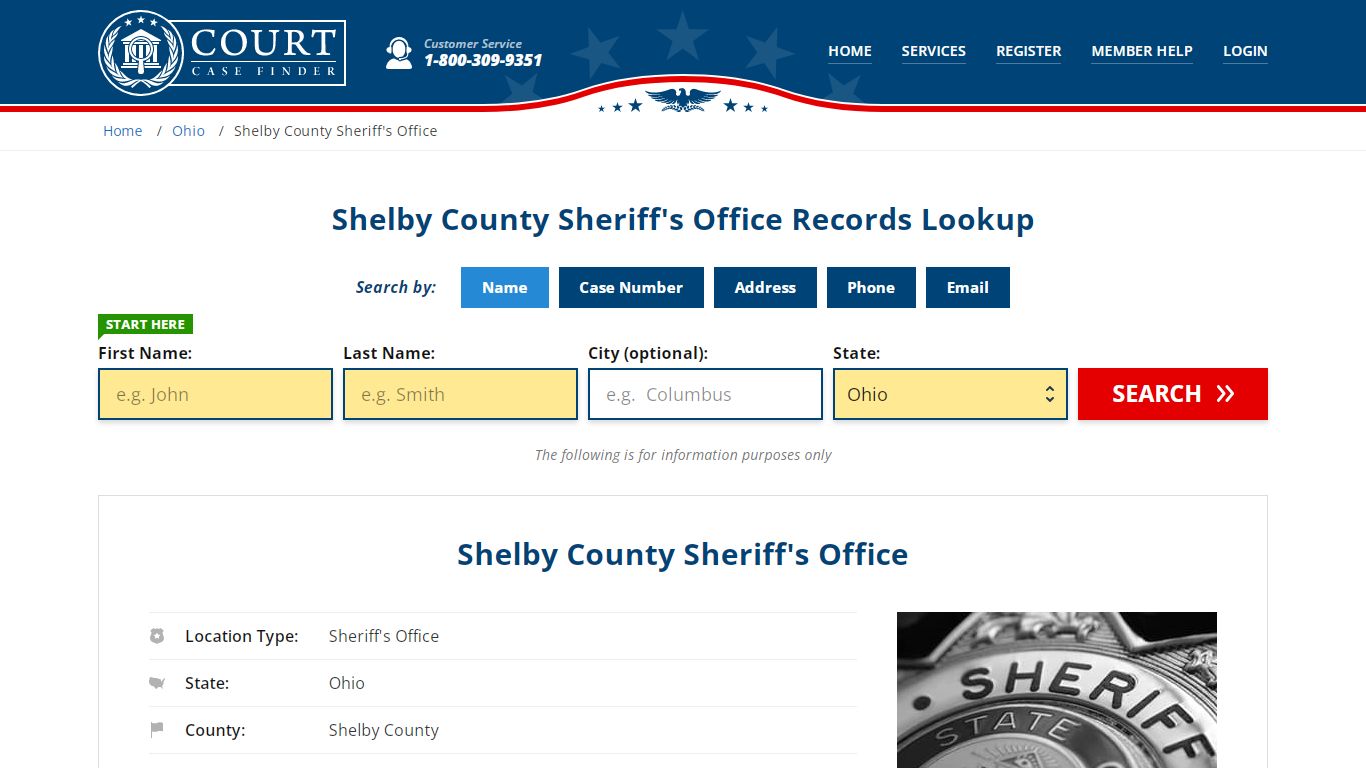 Shelby County Sheriff's Office | Sidney, OH Public Records